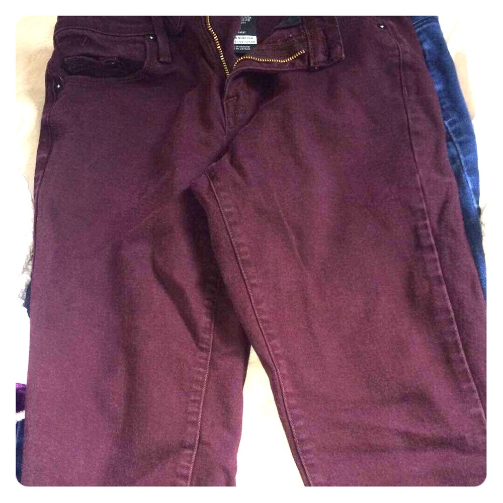 Purple degree jeans